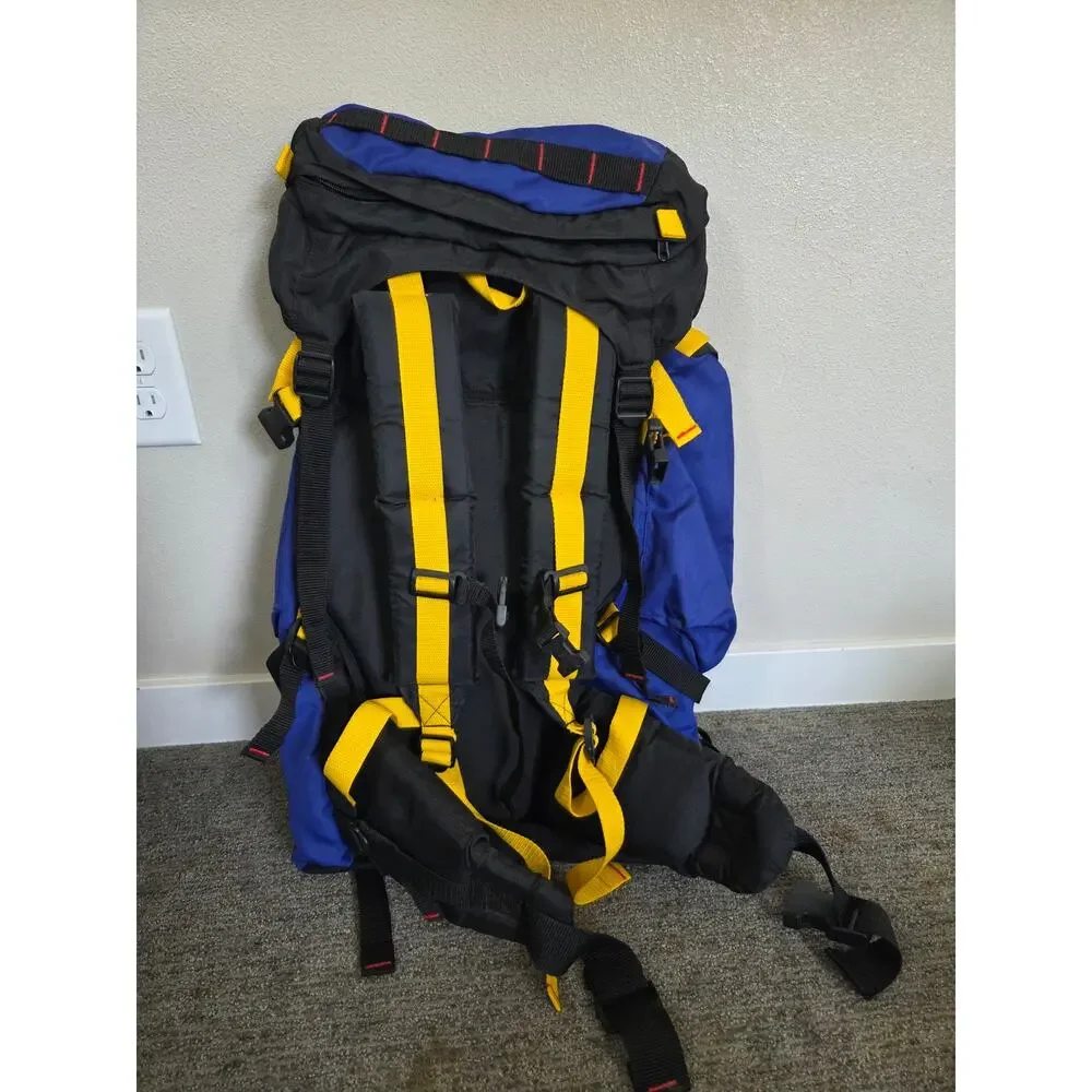 Coleman Peak 1 Hiking Backpack Blue Black & Yellow Medium Capacity